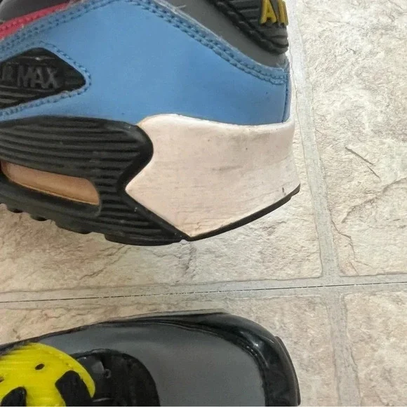 Nike Air Max 90 Flint Grey Flamingo GS Sneakers Shoes Youth 6/ Women’s 8 - Picture 11 of 11